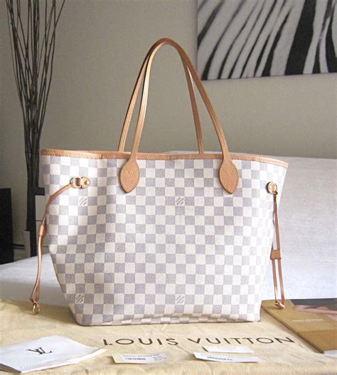 lv neverfull bag white